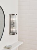 John Lewis Boston ribbed glass bathroom wall light (British brand)