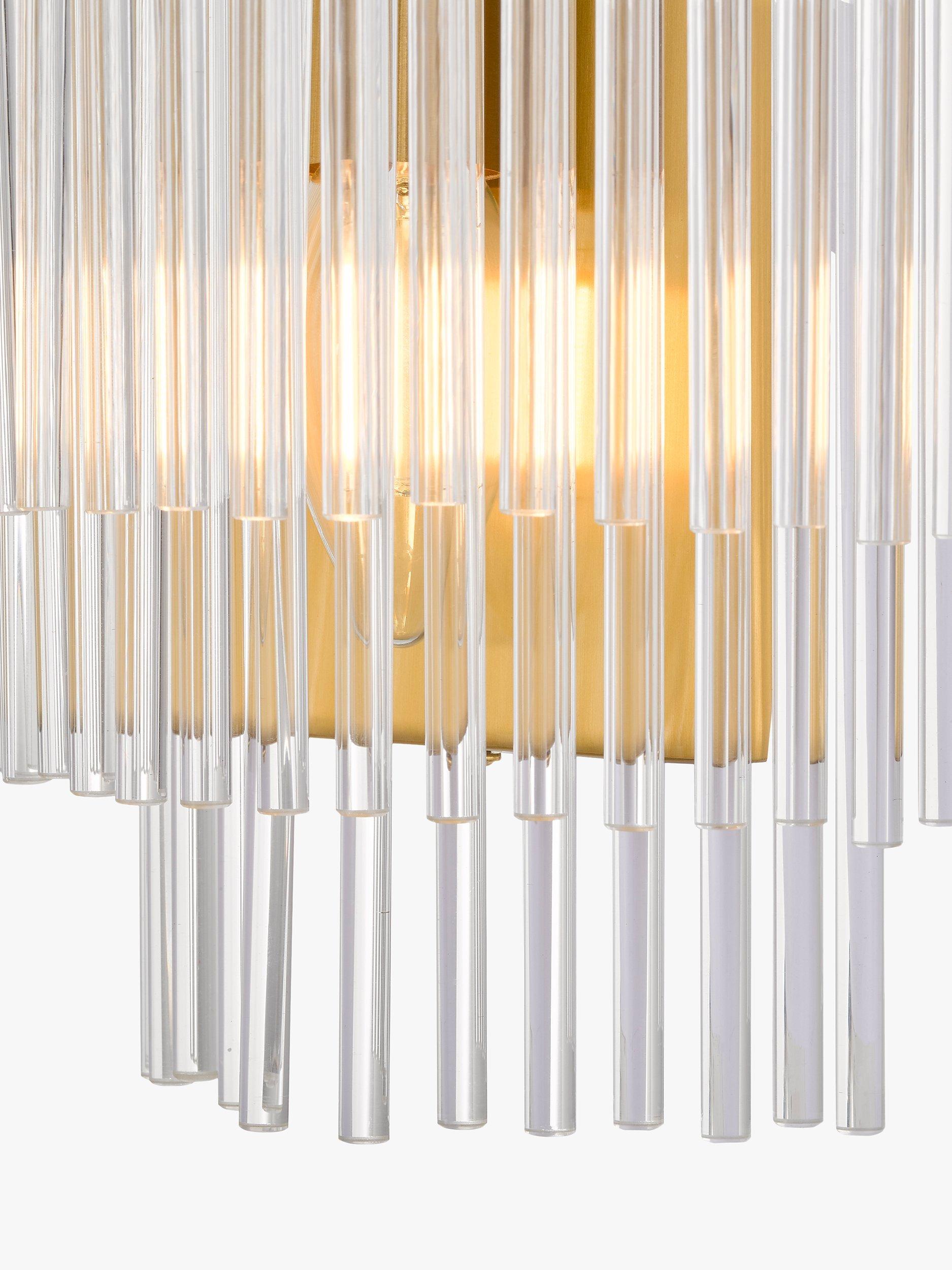 John Lewis Shiminista chandelier wall light matte brass, UK version