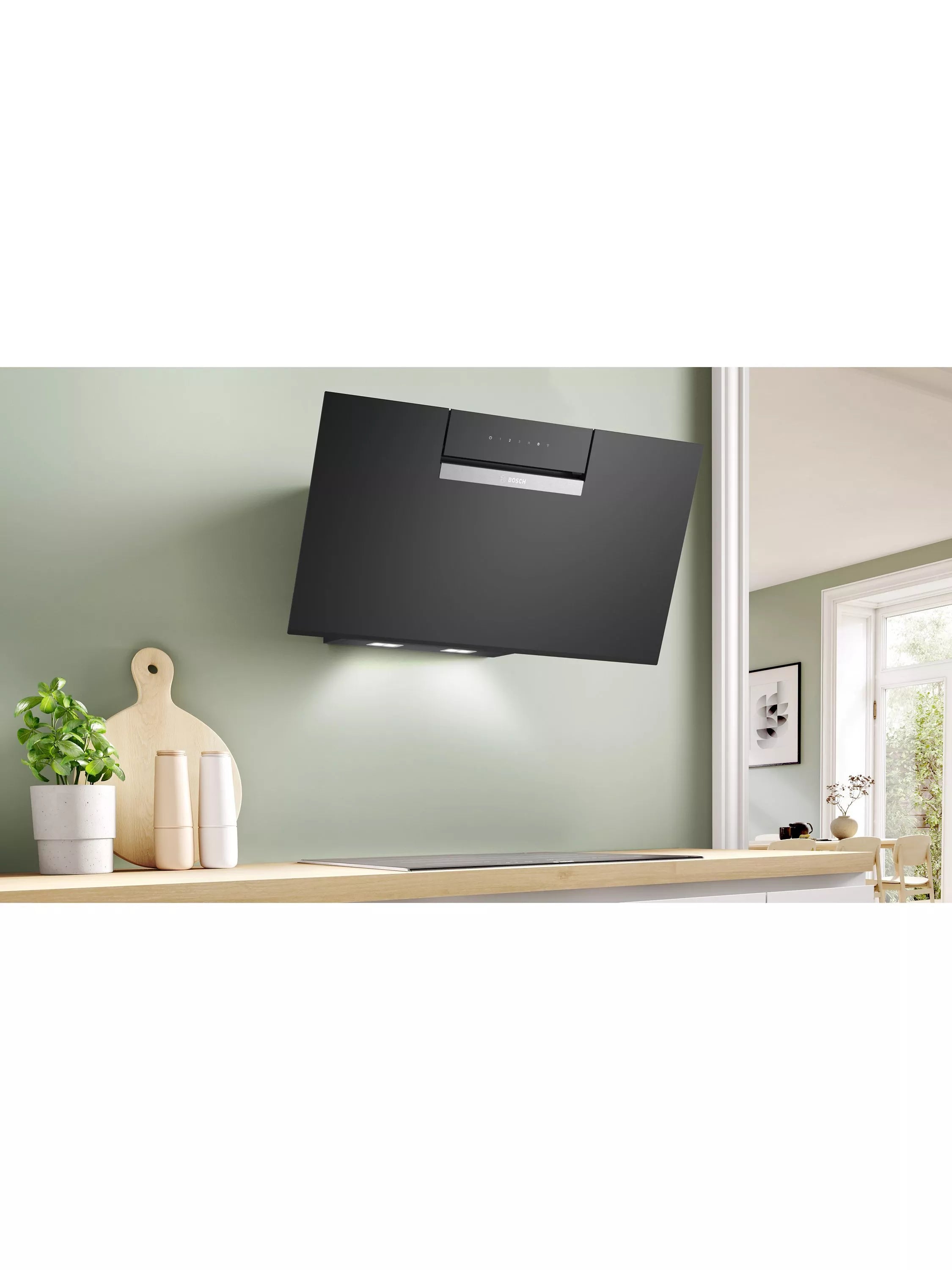 Bosch chimney cooker hood 80cm black (British brand)