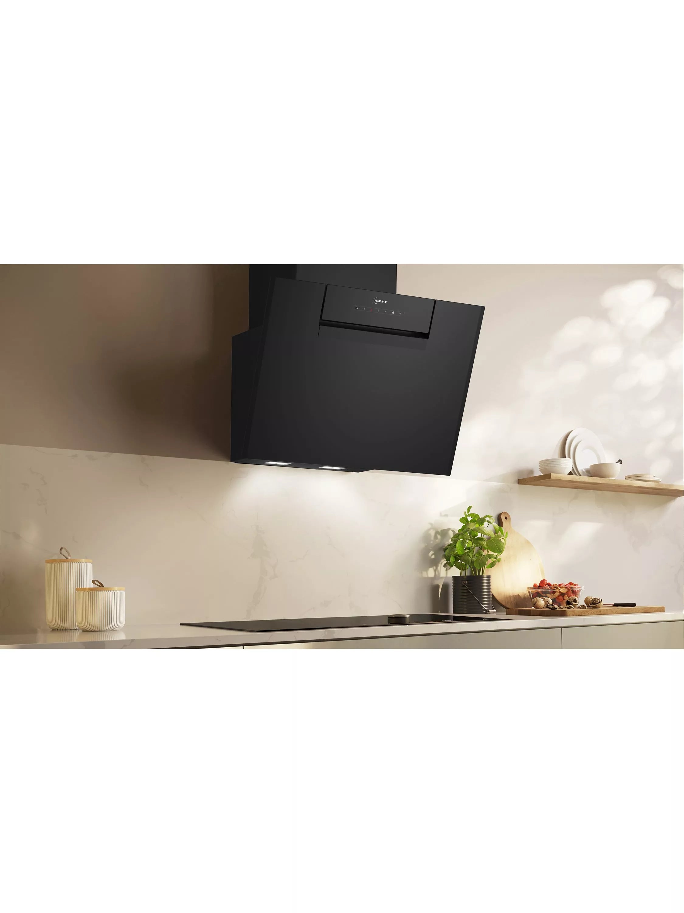 Neff N50 angled chimney cooker hood 60cm black (British brand)