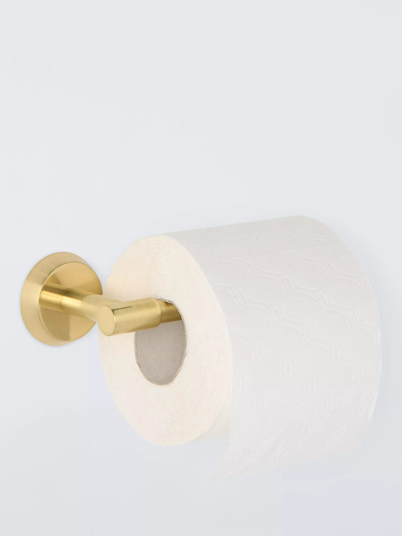 John Lewis Elegance toilet roll holder brushed brass (British brand)
