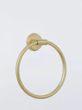 John Lewis towel ring brushed brass, imported from the UK