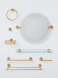 John Lewis brushed brass Elegance robe hook, imported from the UK