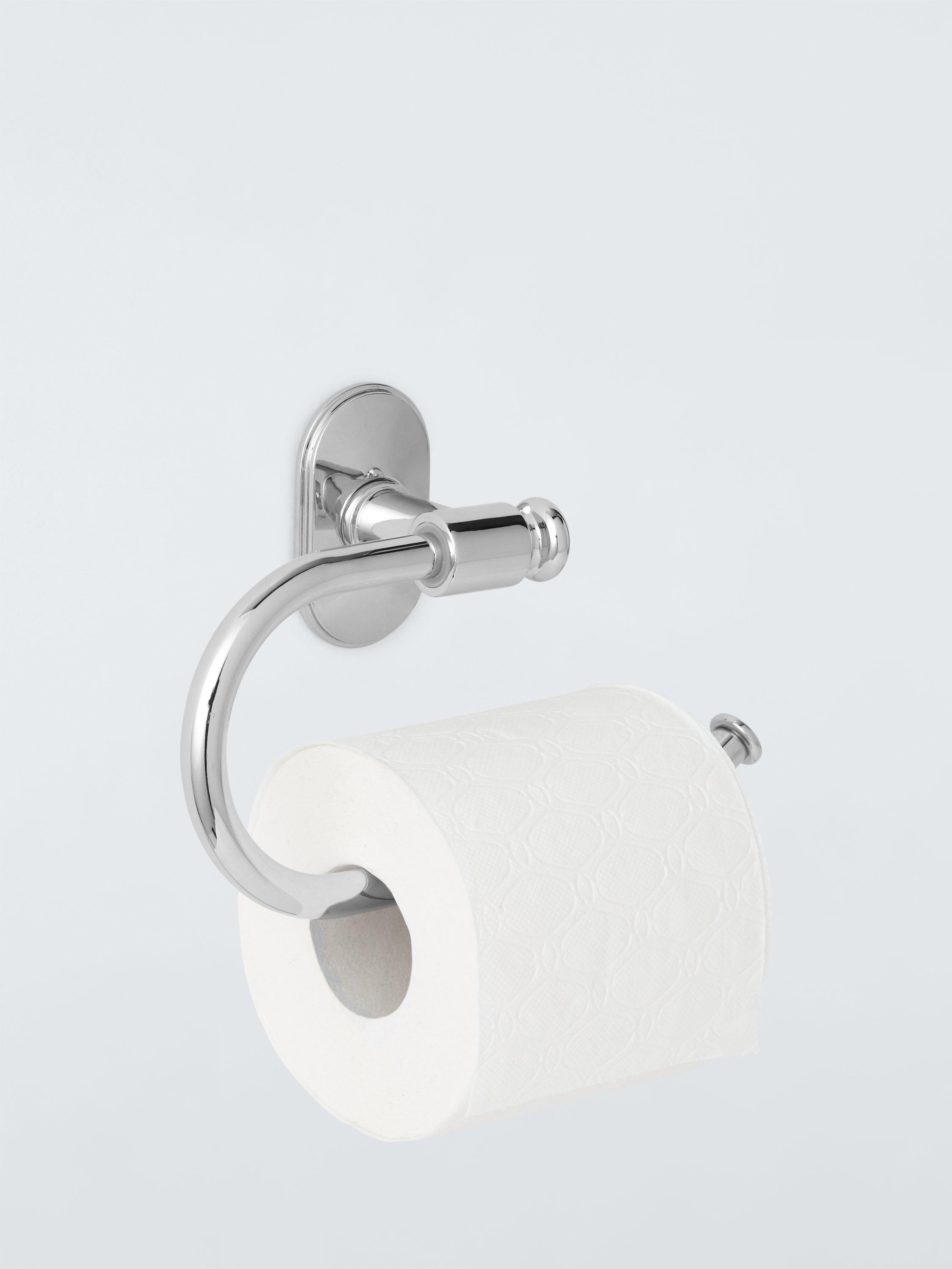 John Lewis Heritage Toilet Roll Holder Chrome finish, UK version