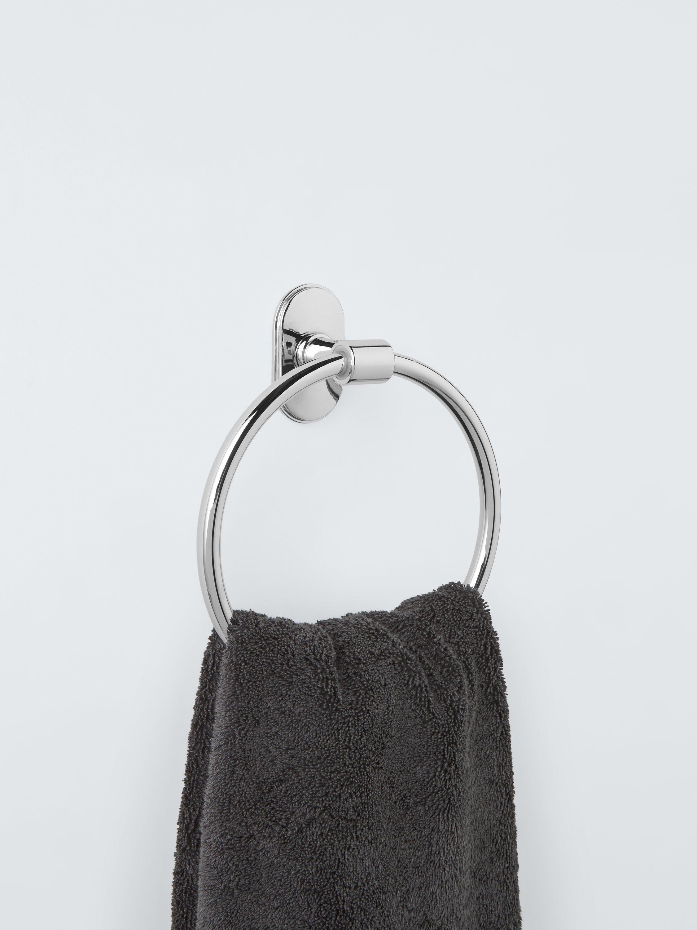 John Lewis Heritage Towel Ring stainless steel H6xW19xD22cm, imported from the UK
