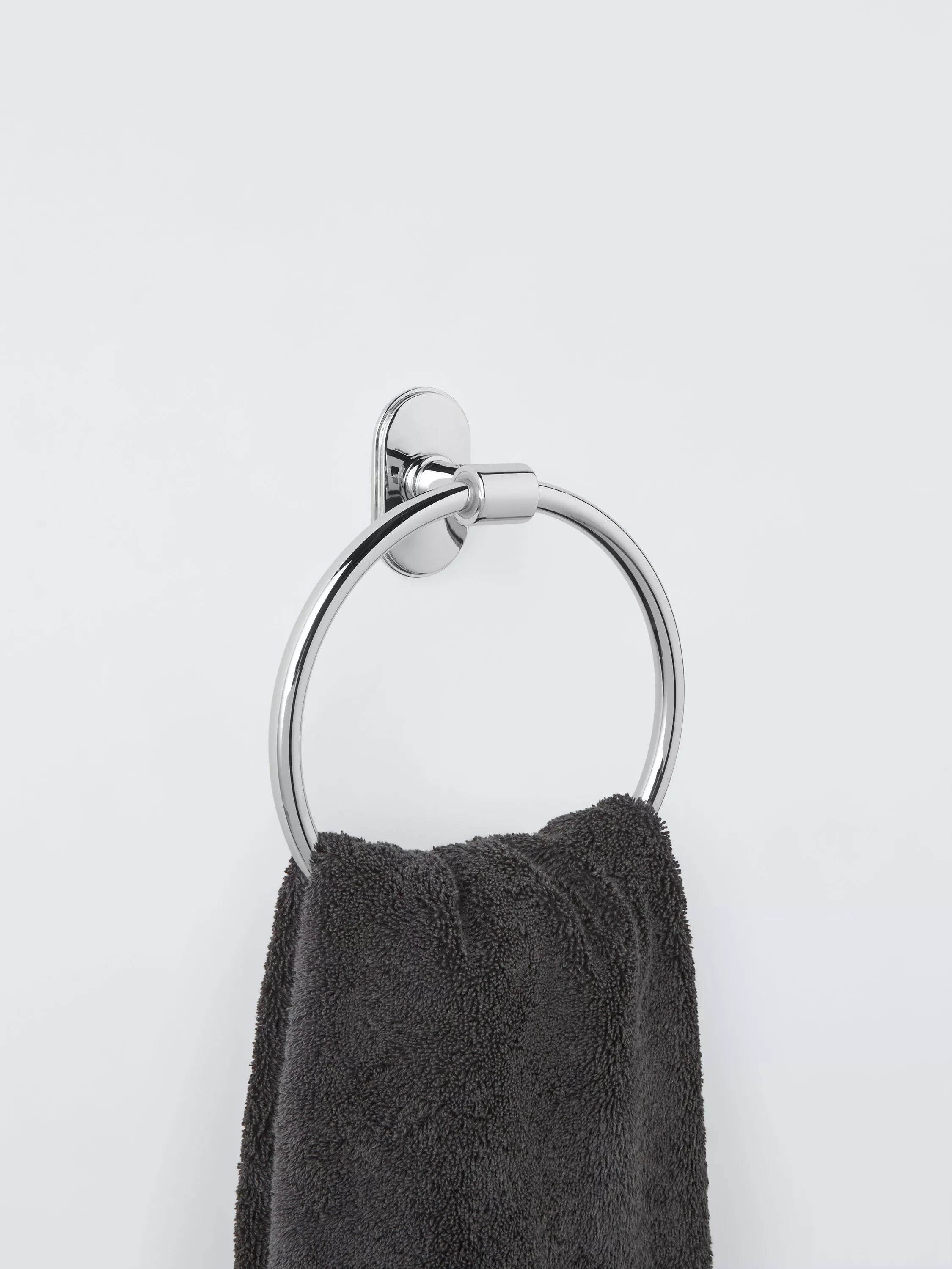 John Lewis Heritage Towel Ring stainless steel H6xW19xD22cm, imported from the UK