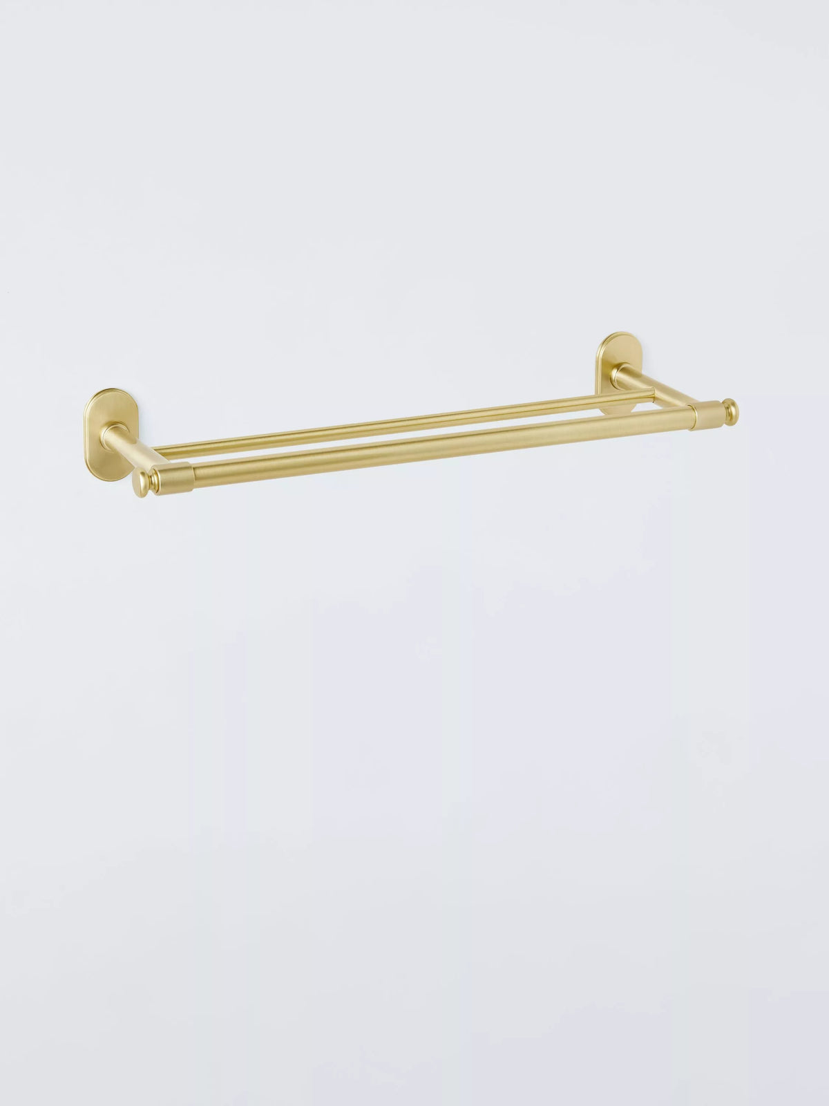Porte-serviettes double chromé John Lewis Heritage, importé du Royaume-Uni
