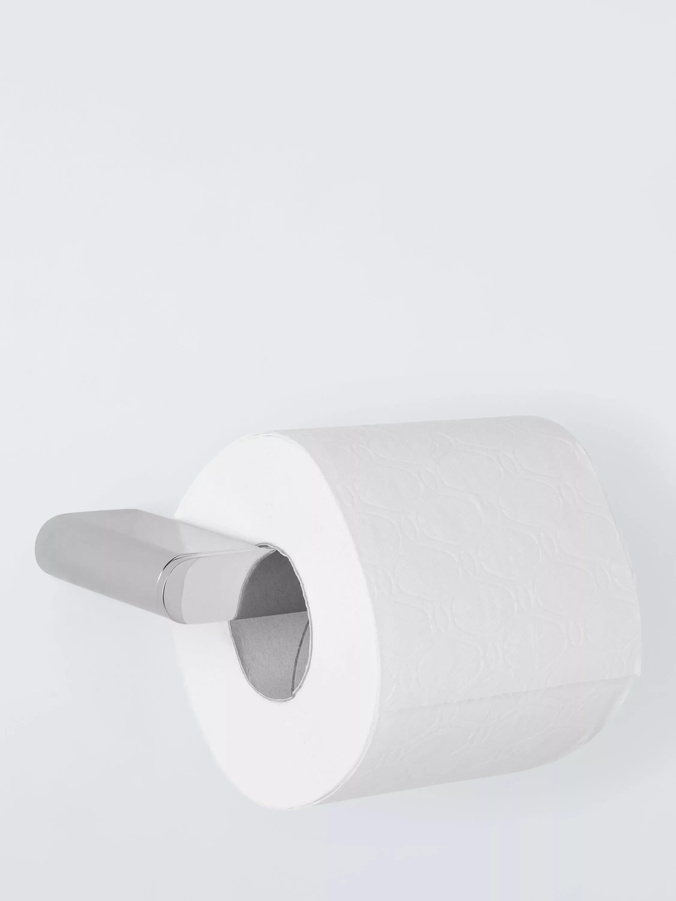 John Lewis toilet roll holder silver chrome effect, imported from the UK