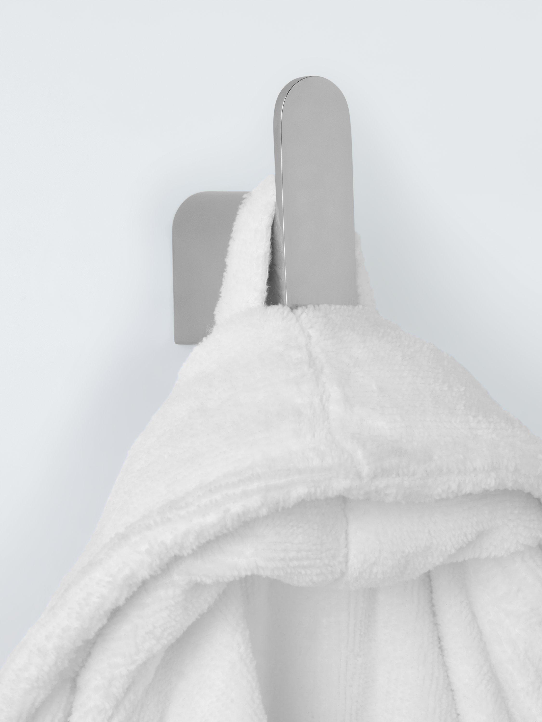 John Lewis Project single robe hook chrome effect, UK version