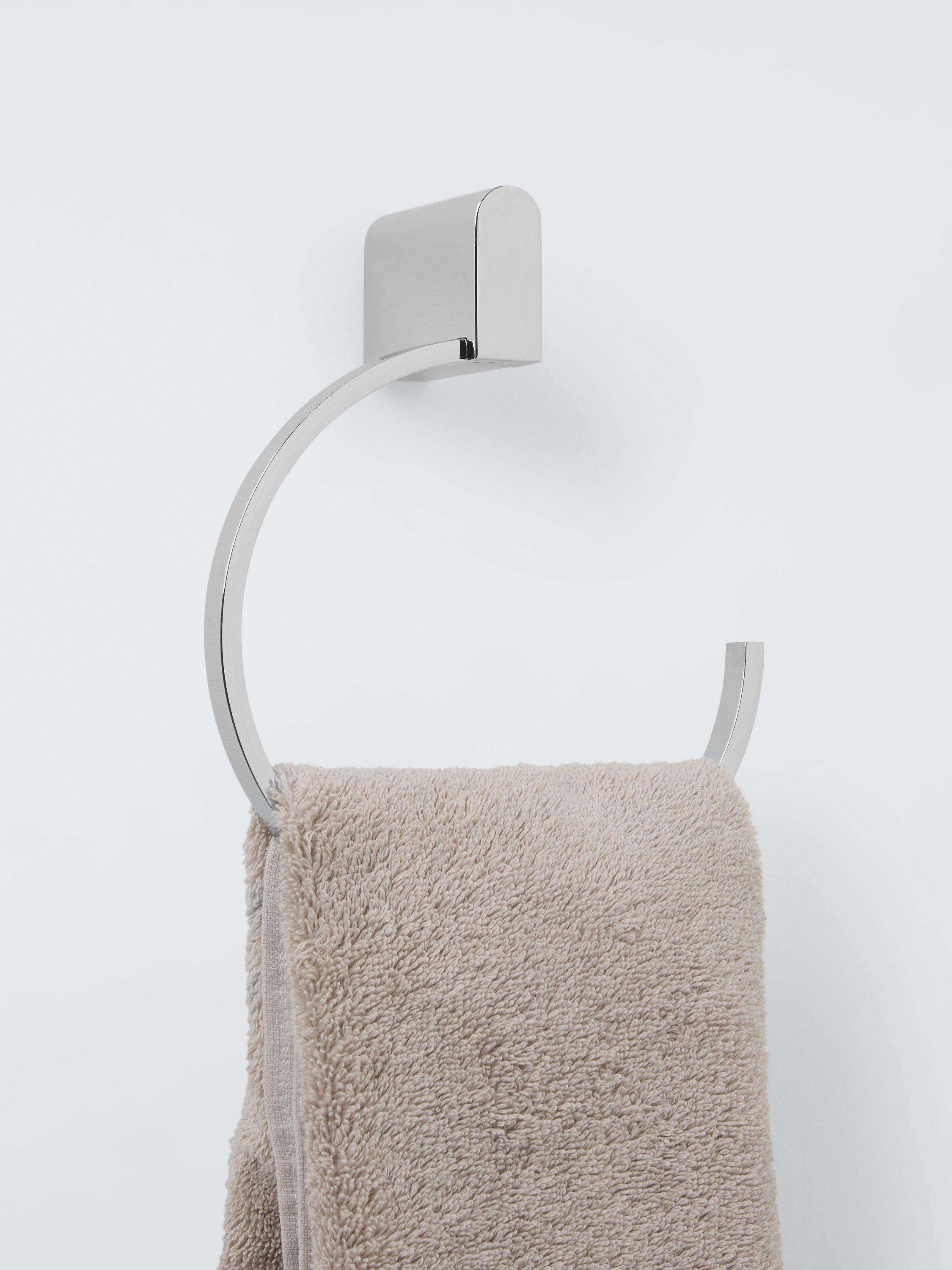 John Lewis Project Towel Ring Silver 20x16x7cm, UK version