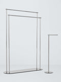 John Lewis freestanding double towel rail chrome finish, imported from the UK