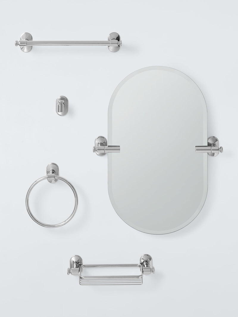 John Lewis Heritage Towel Ring stainless steel H6xW19xD22cm, imported from the UK