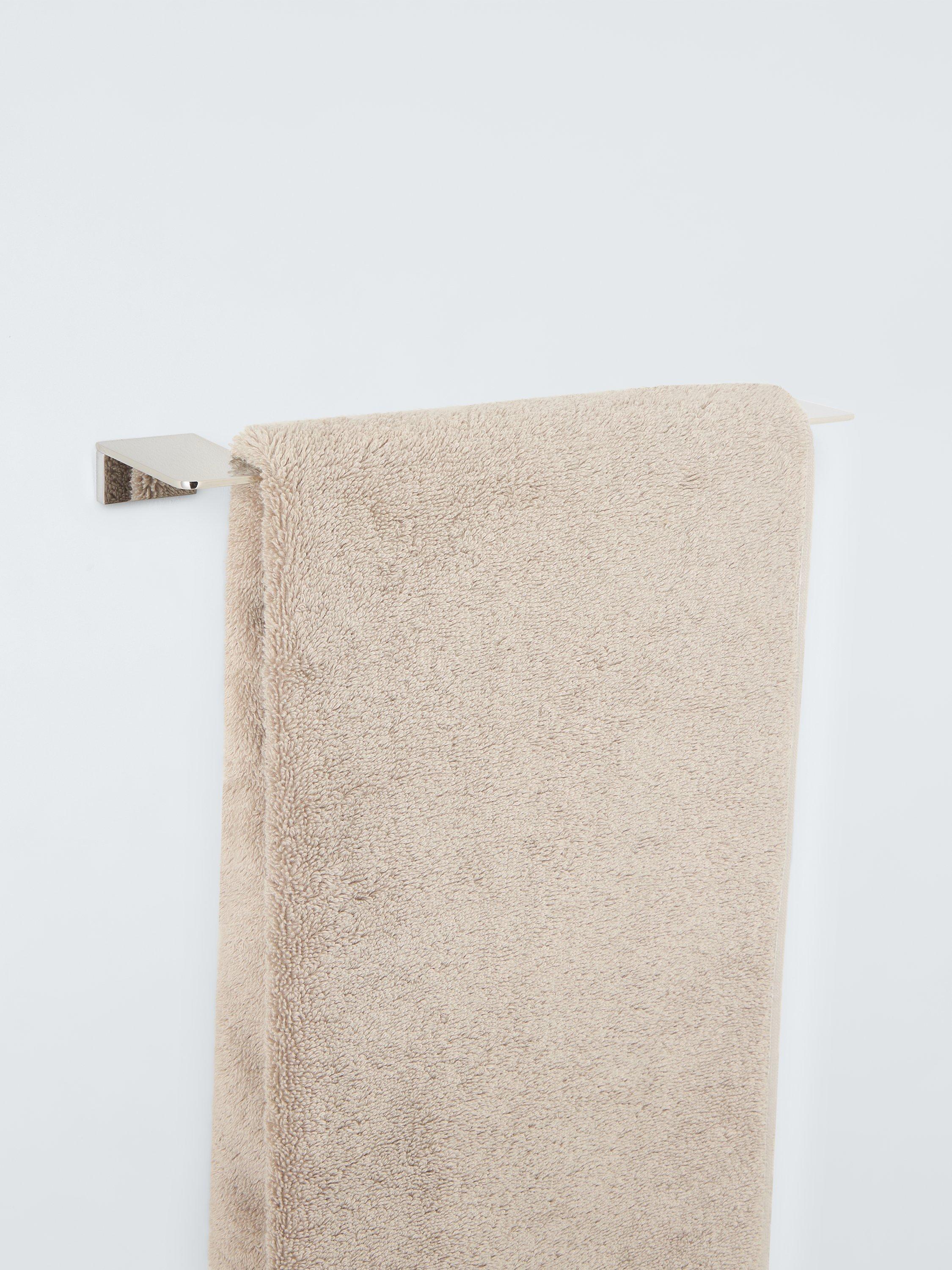 John Lewis Modernist single towel rail silver - British product