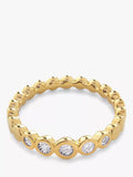 Monica Vinader Diamant-Halb-Eternity-Ring Gold