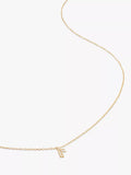 Monica Vinader Yellow Gold Small Initial Pendant Necklace