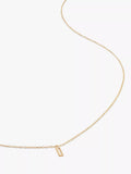 Monica Vinader Yellow Gold Small Initial Pendant Necklace
