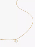 Monica Vinader Yellow Gold Small Initial Pendant Necklace