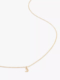 Monica Vinader Yellow Gold Small Initial Pendant Necklace