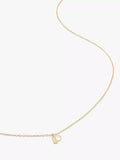 Monica Vinader Yellow Gold Small Initial Pendant Necklace