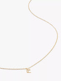 Monica Vinader Yellow Gold Small Initial Pendant Necklace