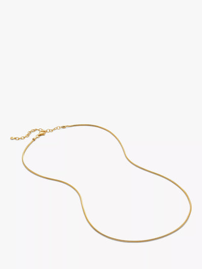 John Lewis Monica Vinader Round Thin Snake Chain Necklace 41-46cm- Buy online at McGrocer