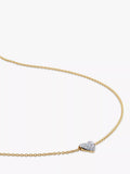 Monica Vinader diamond heart necklace in gold vermeil - British product