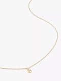 Monica Vinader Yellow Gold Small Initial Pendant Necklace