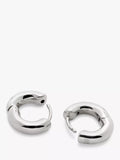 Monica Vinader silver huggie hoop earrings (British brand)