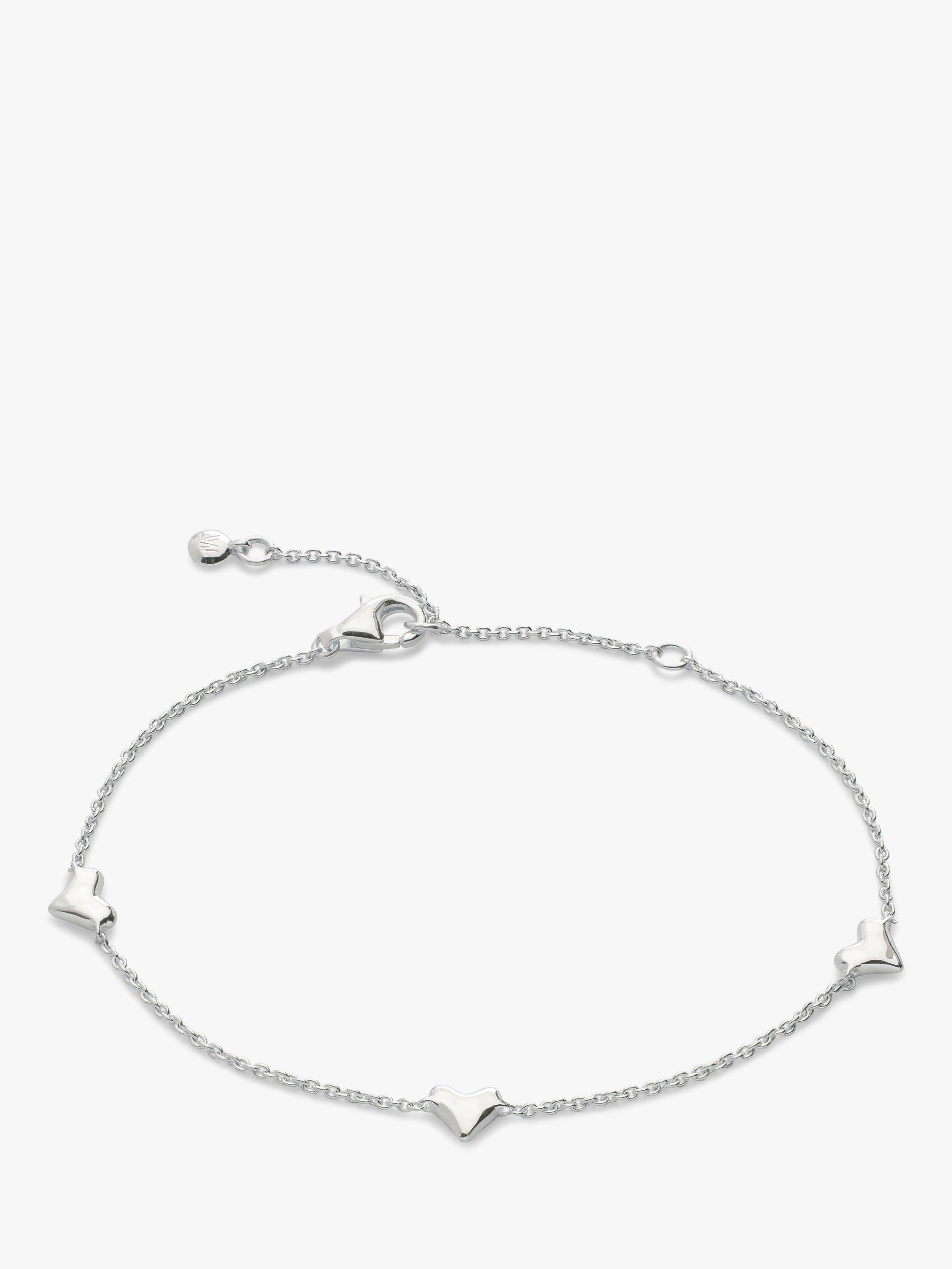 Monica Vinader heart chain bracelet 18.3cm - British product