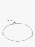 Monica Vinader heart chain bracelet 18.3cm - British product