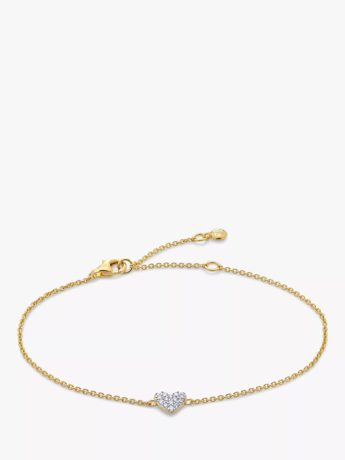 Monica Vinader Zirkonia-Armband Gold, importiert aus Großbritannien