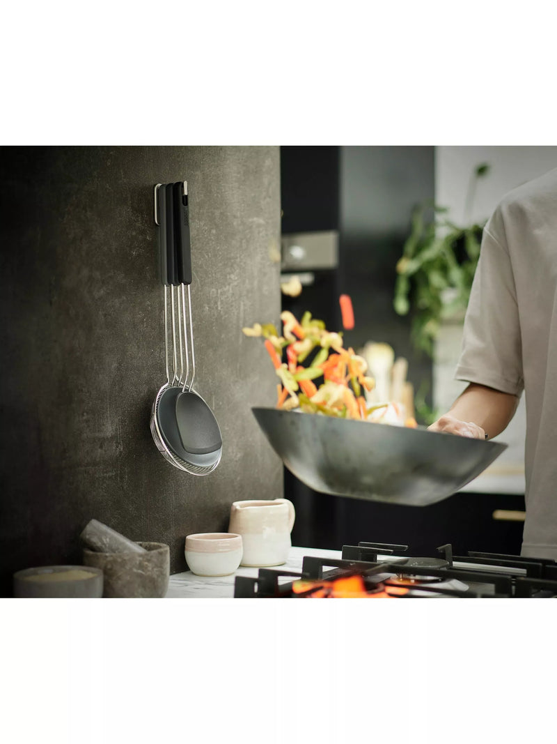 Joseph Joseph compact wok set with silicone tools and skimmer, 3 piece, UK version