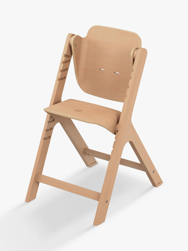 Maxi-Cosi adjustable wooden highchair with baby and toddler kit, imported from the UK