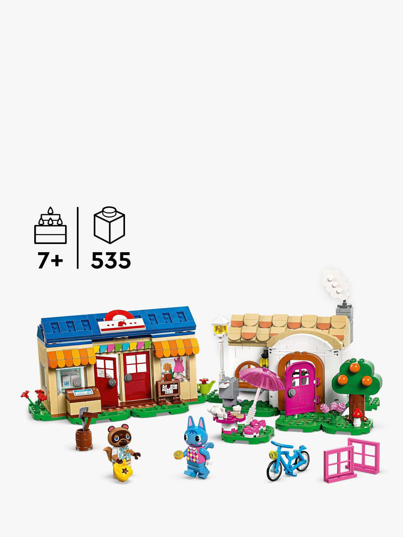 Lego Animal Crossing Nook's Cranny and Rosie's House building set with 535 pieces, UK version