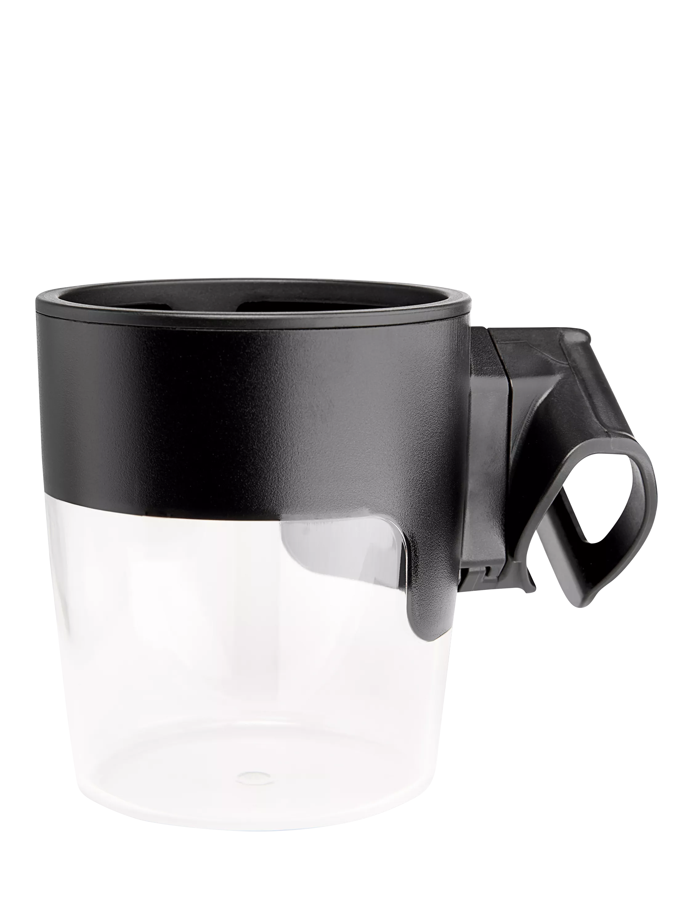 Black Nuna cup holder for MIXX and DEMI strollers, imported from the UK