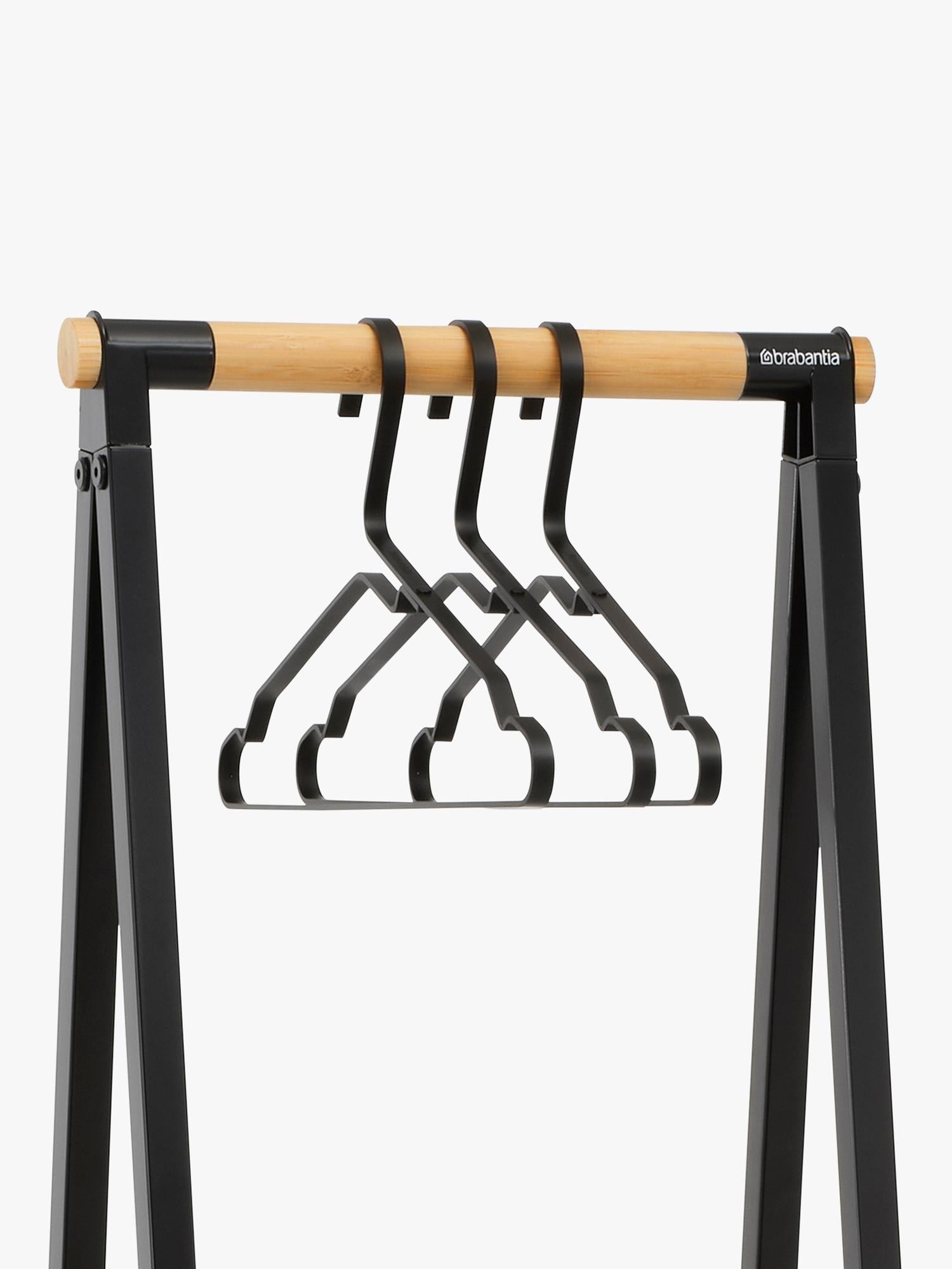 Brabantia bamboo clothes rail with shelf, UK version