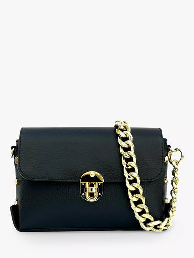 John Lewis Apatchy London Bloxsome Chain Strap Leather Cross Body Bag- Buy online at McGrocer