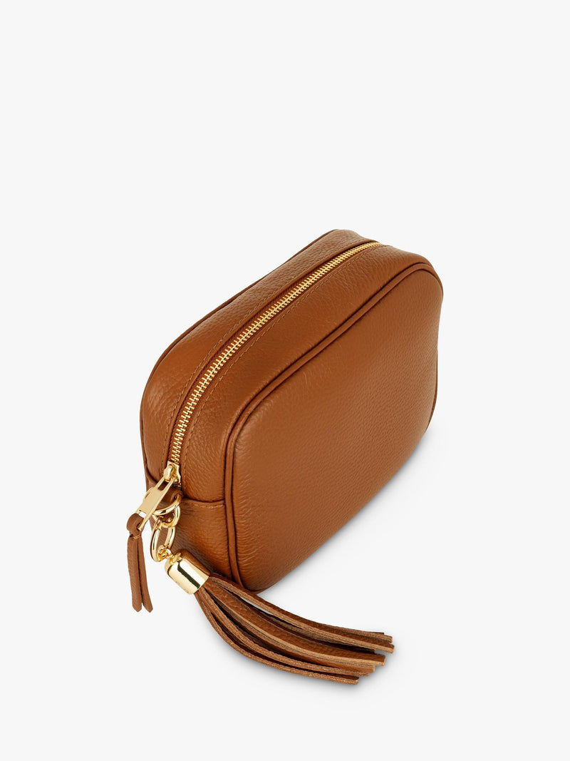 Apatchy London leather crossbody bag with spots (British brand)