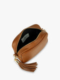 Apatchy London leather crossbody bag with cheetah strap - British product