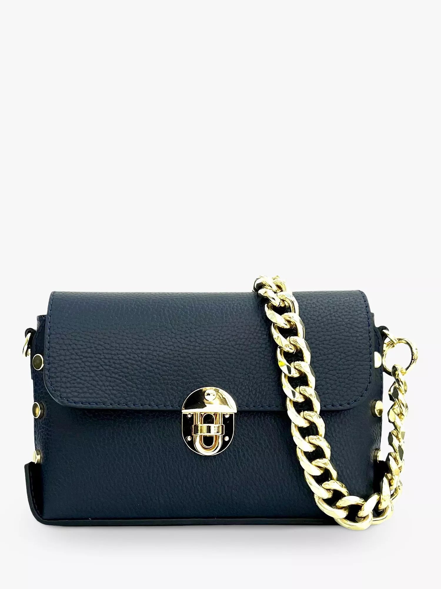 Apatchy London Bloxsome Chain Strap Leather Cross Body Bag