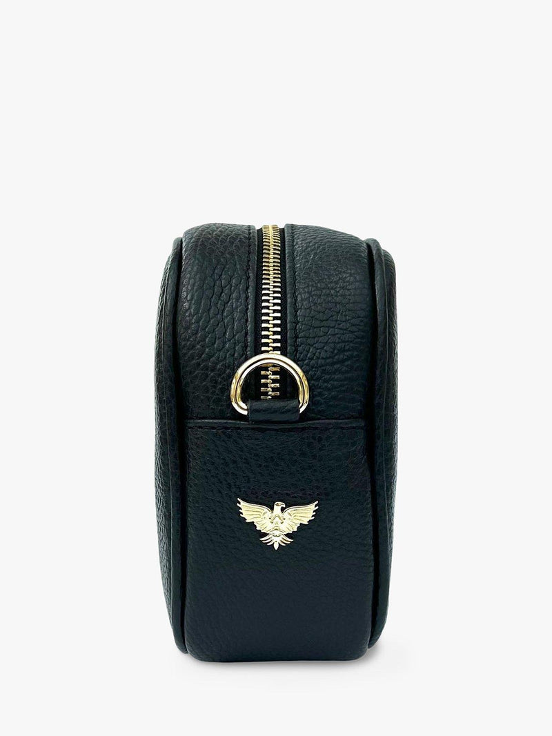 Apatchy London chevron strap leather cross body bag (British brand)