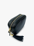 Apatchy London chevron strap leather cross body bag (British brand)