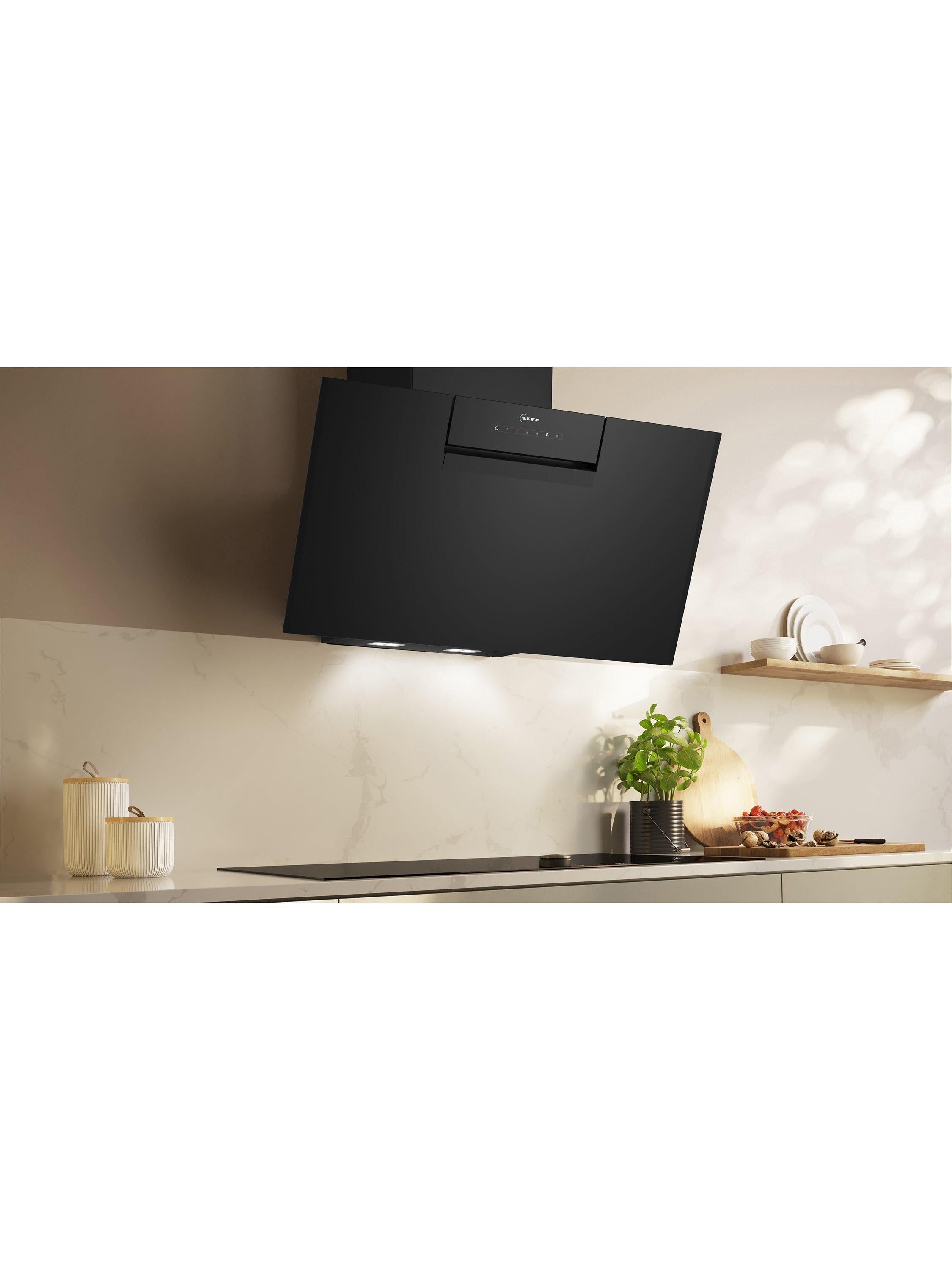 Neff angled chimney cooker hood 80cm black (British brand)