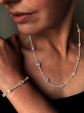 Nina B lantern chain bracelet silver, imported from the UK