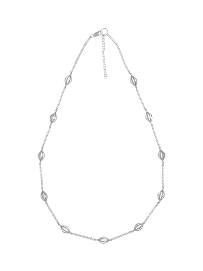 John Lewis Nina B Lantern Necklace Silver- Buy online at McGrocer