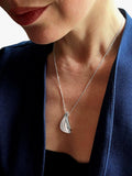Nina B double fold pendant in sterling silver (British brand)