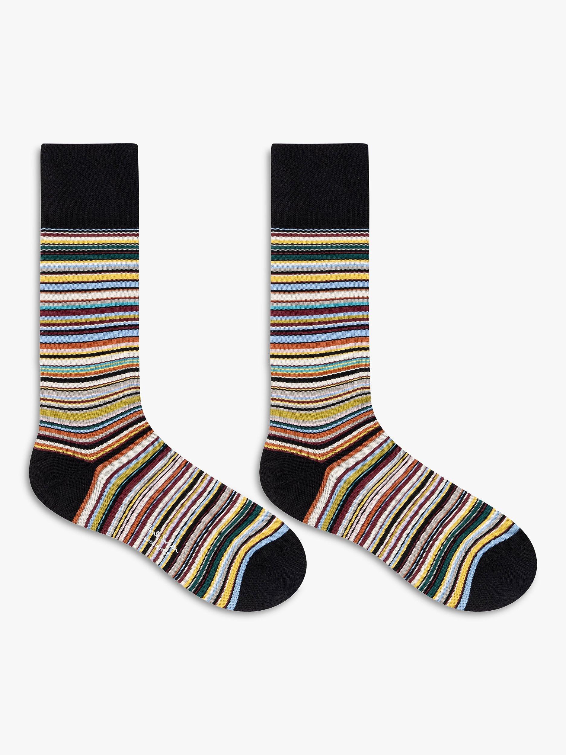 Paul Smith stripe socks gift box pack of 6 (British brand)