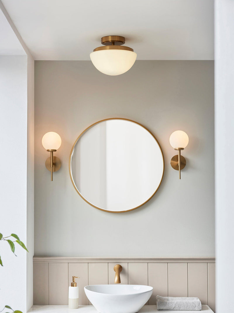John Lewis Fredriksberg wall light antique finish, imported from the UK