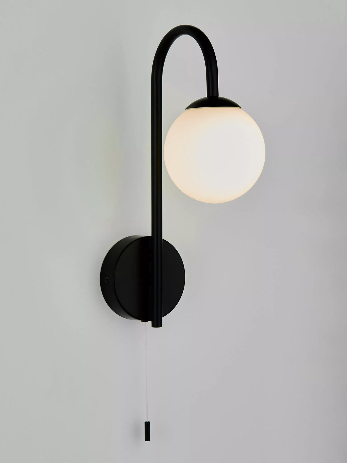 John Lewis Freya bathroom wall light metallic finish (British brand)