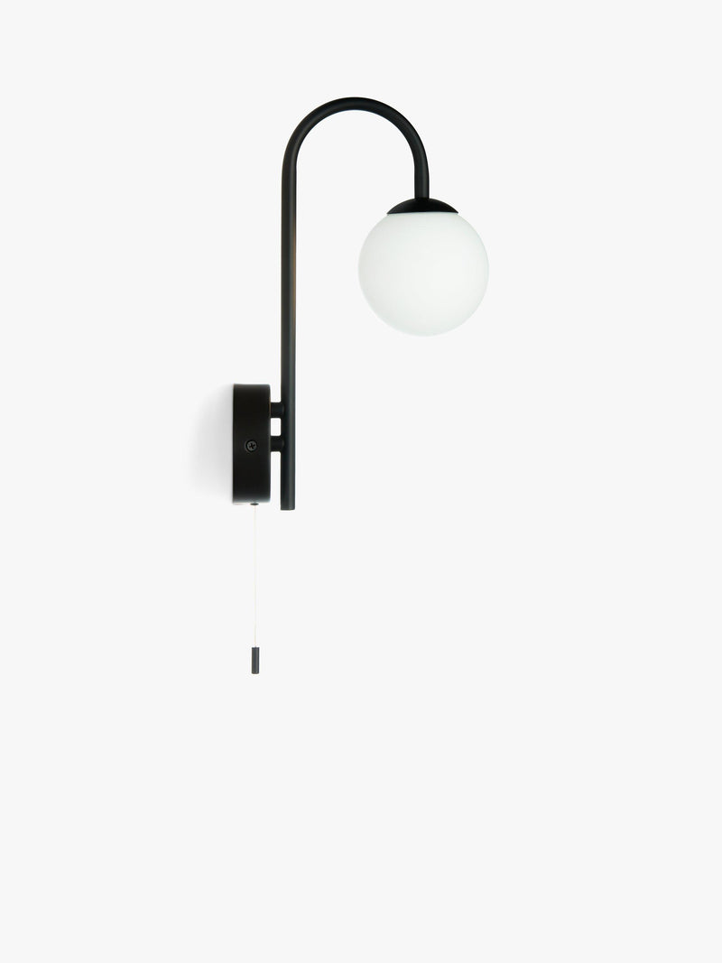 John Lewis Freya bathroom wall light metallic finish (British brand)